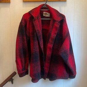 Red Plaid Overcoat